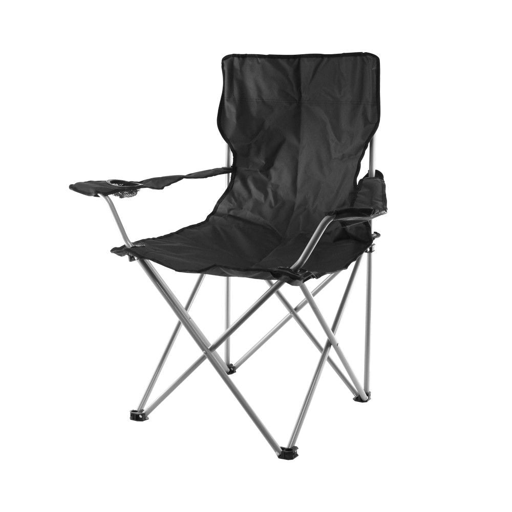 Camp Master Camping Chair, Black 81x50x87cm