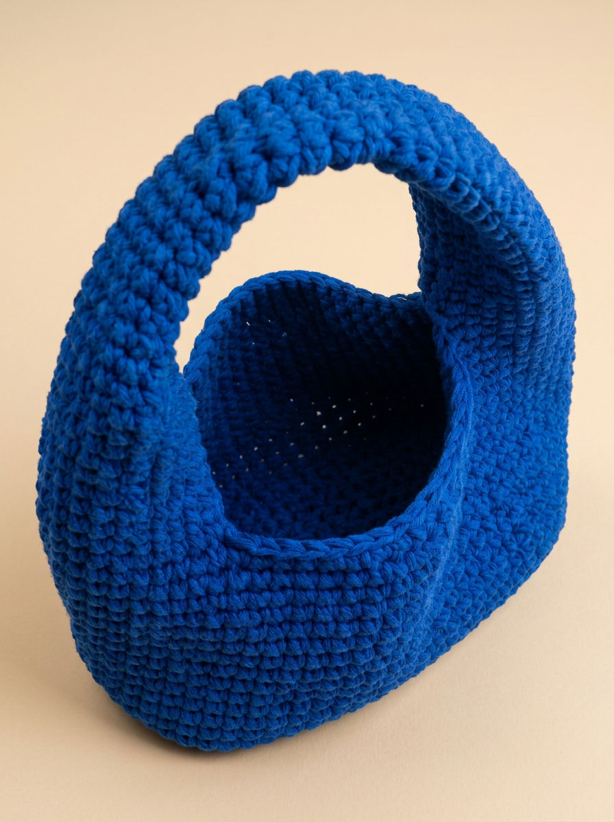 Hush and Stitch Blue Medium Donut Bag