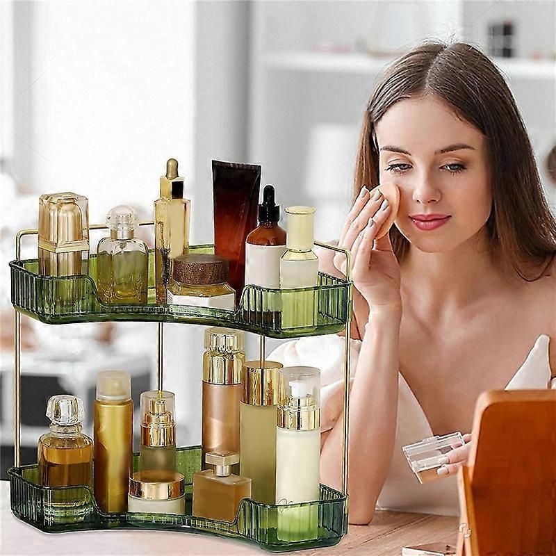 Corner Bathroom Counter Organizer Countertop Shelf Makeup Organizer B