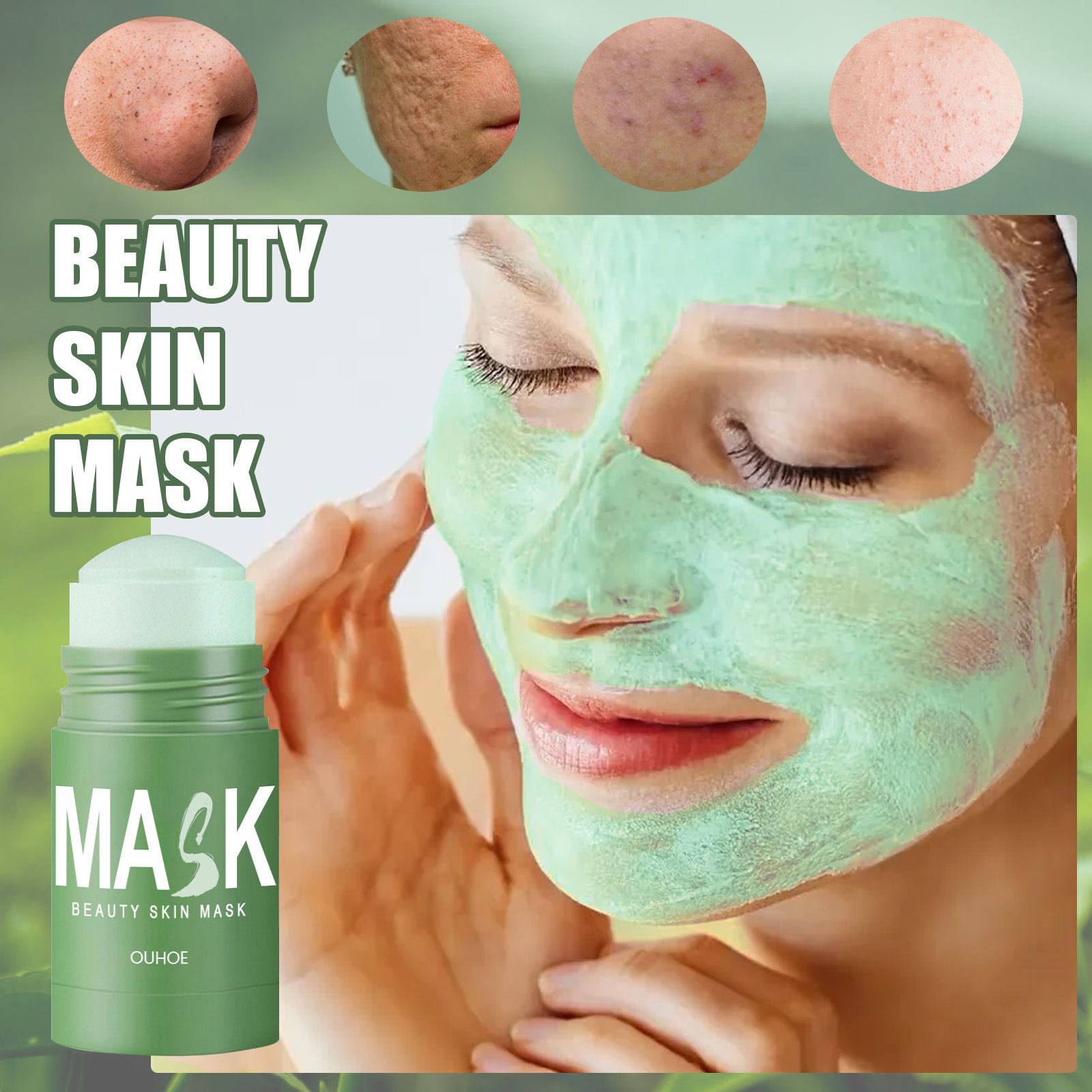 Green Tea Clay Mask Stick Pore Care 40g