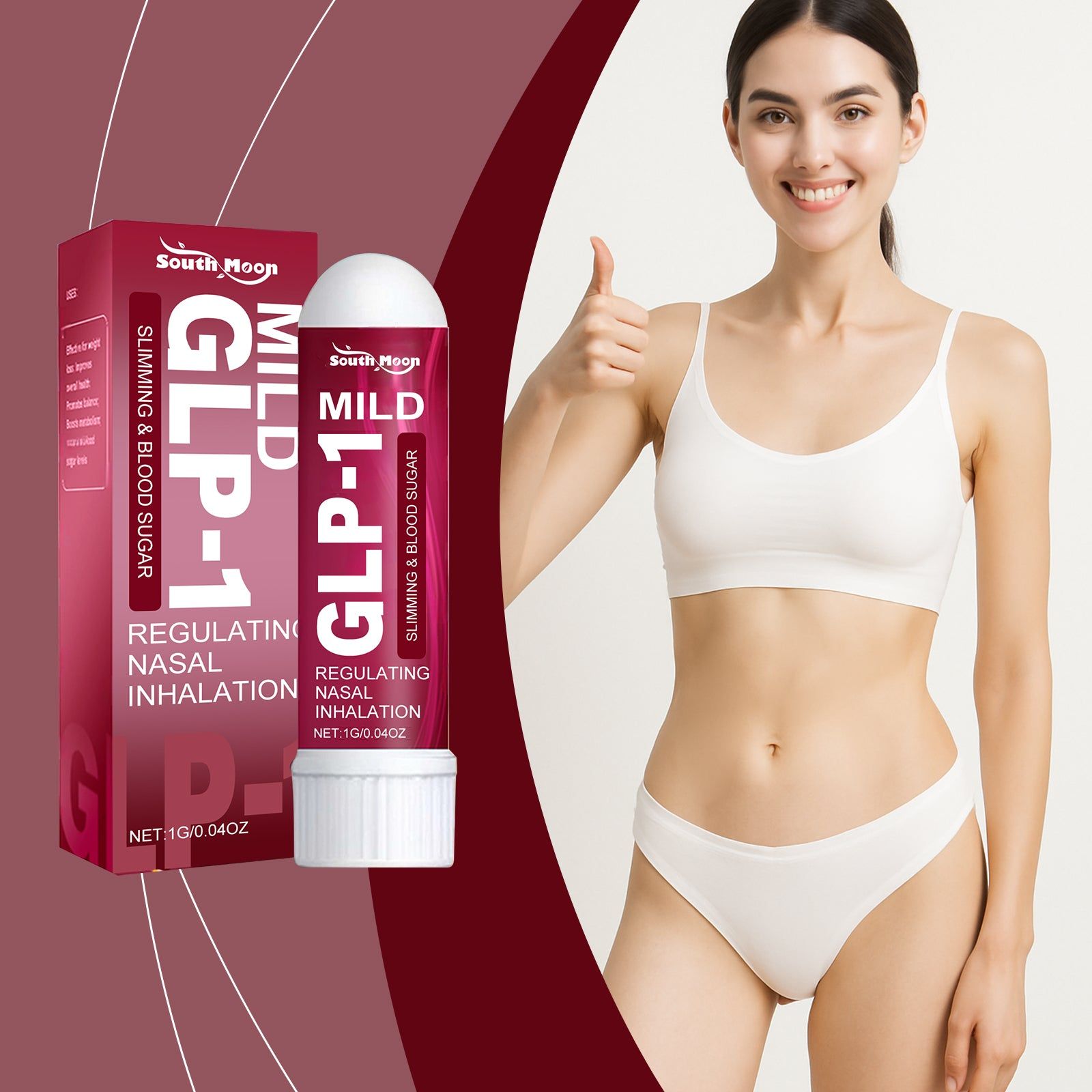 Body Care Inhalation Stick, Peppermint, Natural Vascular & Blood Sugar Support ,1g