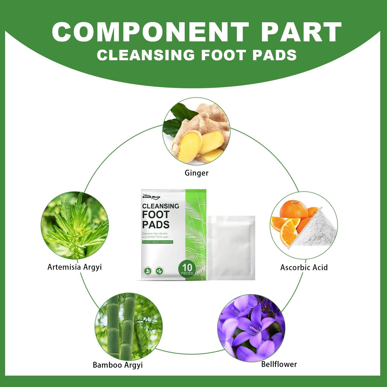 Deep Detox Foot Patches for Foot Care, Relax, Moisturize, Slim, Repair, 30pcs ,30pcs