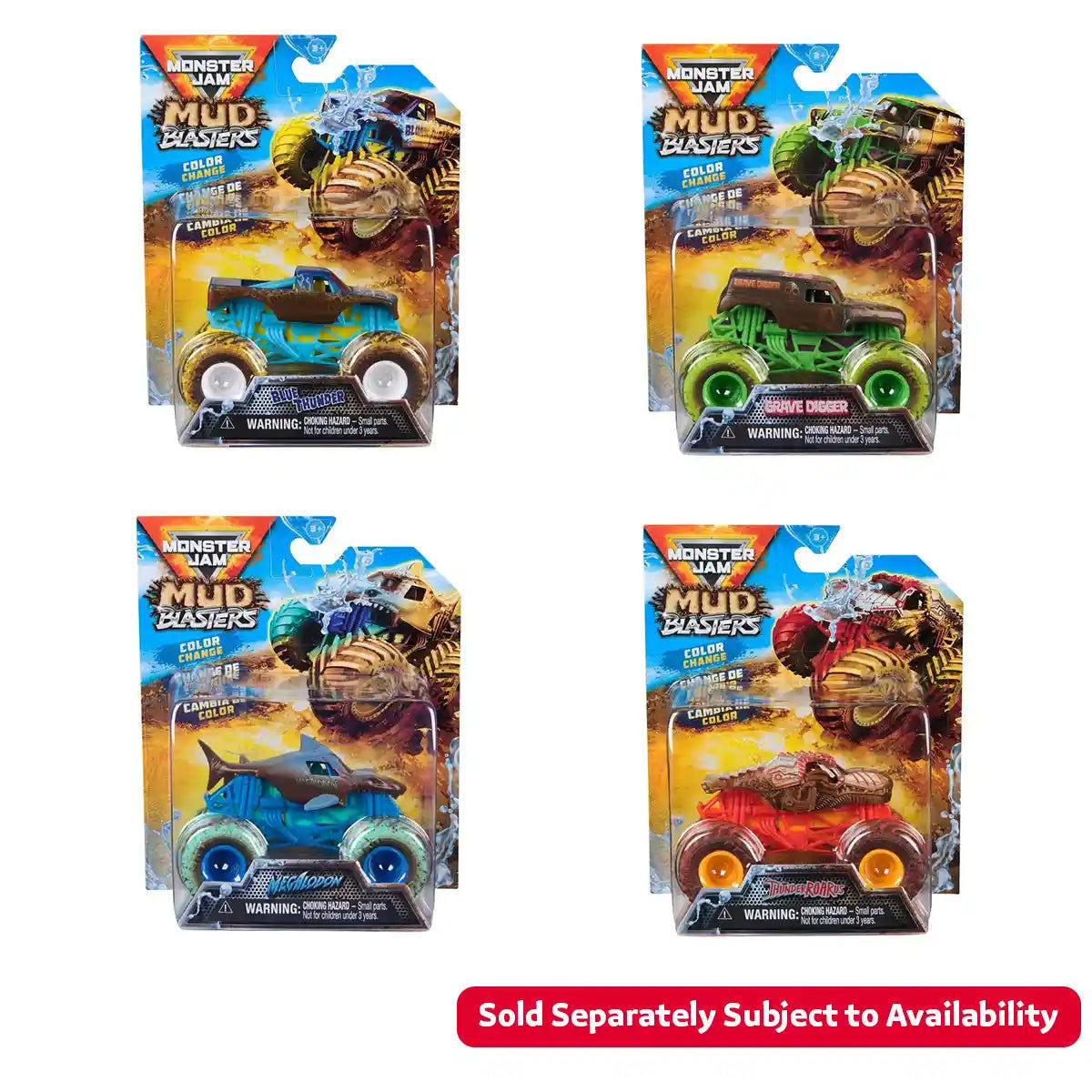 Monster Jam 1:64 Mud Blasters Asst.