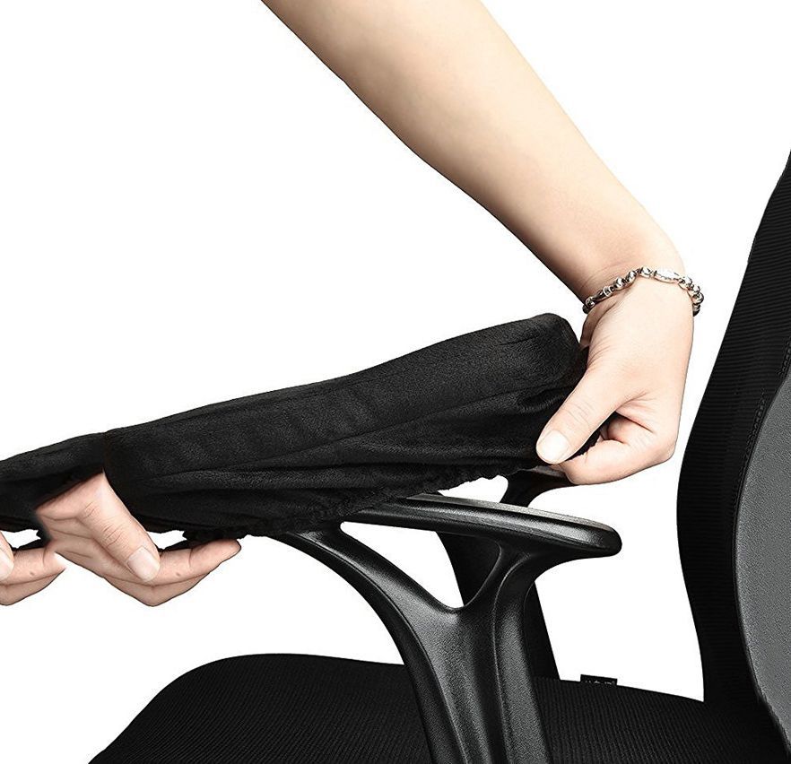 Chair Armrest Pads Memory Foam Arm Rest Covers For Elbows Forearms Pressure Relief