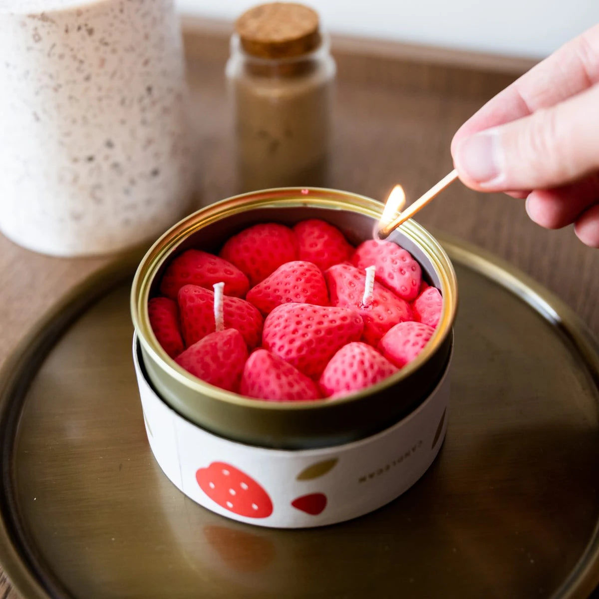 Gourmet Food Candle - Candlecan Ripe Strawberries