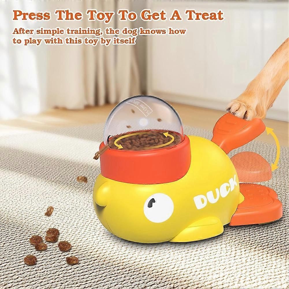 Pet Treat Dispenser Toy, Dog Feeder, Interactive Dog Toy, Duck Treat Dispenser Toy, Slow Puzzle Feeder Small Animal Bowl