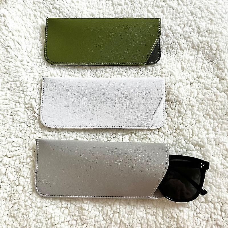 Set of 5 Soft Leather Glasses Case for Sunglasses Eyewear