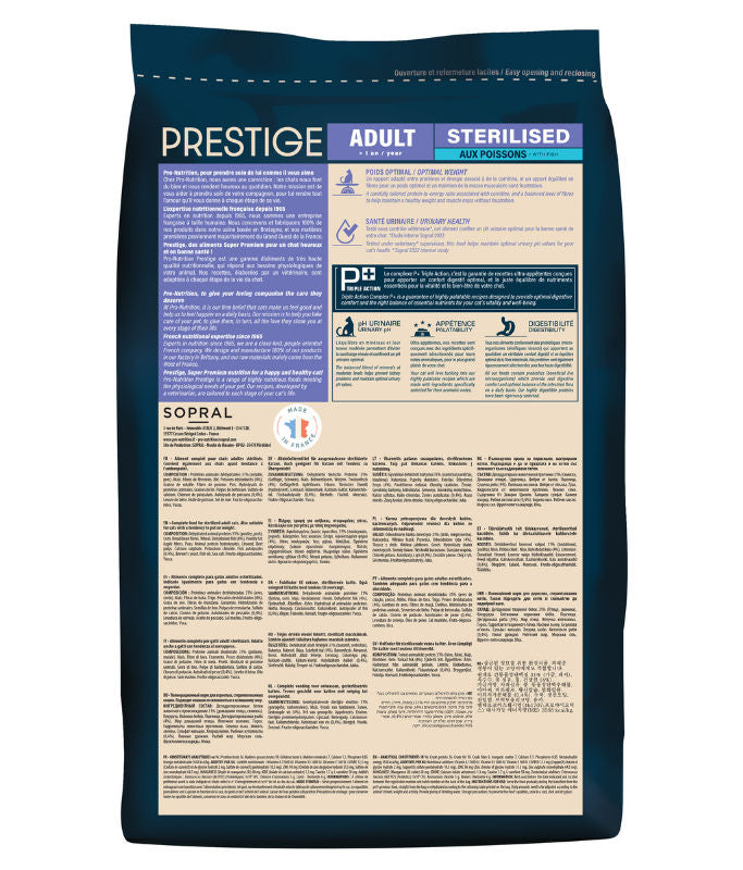 Pro nutrition Prestige Cat Adult Sterilised Fish 2Kg