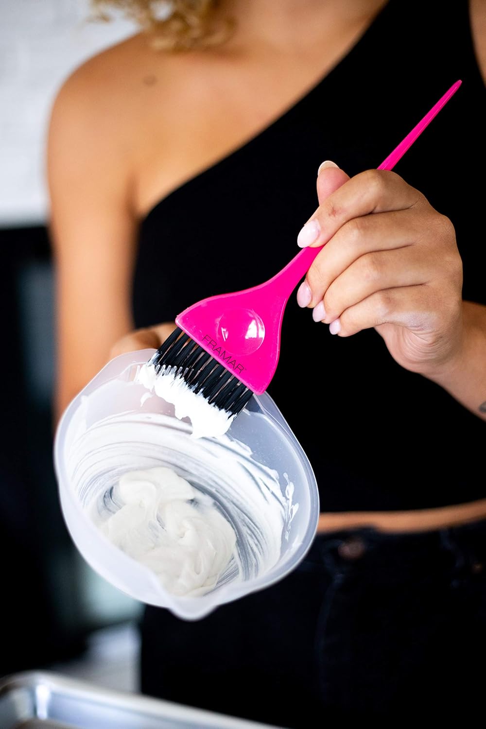 Framar Classic Color Hair Dye Brush, Pink