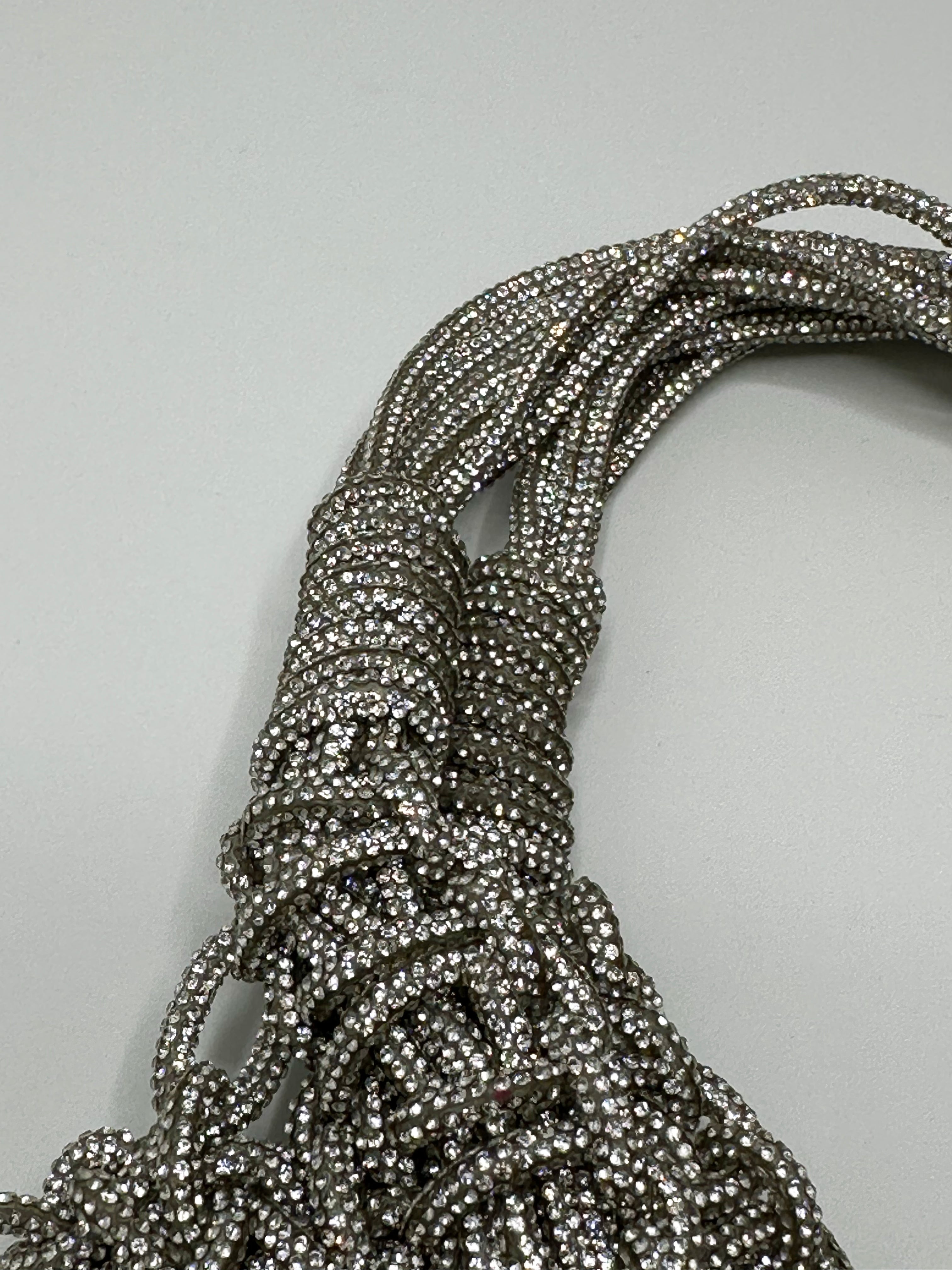 Knots by nada V-Knot Bag - Silver