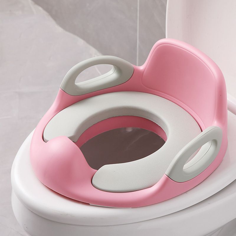 Potty Training Seat Toddler Toilet Seat With Soft PU Cushion Safe Handles