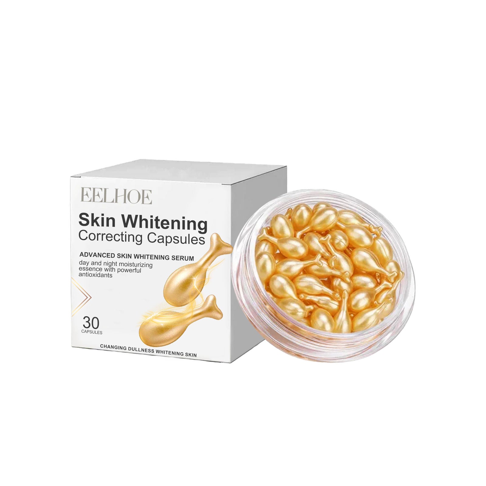 Brightening Skin Capsules, Hydrating, Lightening Dark Spots, Anti-Aging, Glowing Complexion ,30capsule