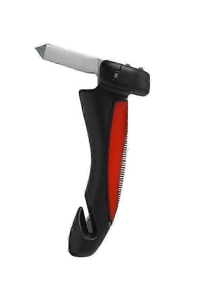 Car Mobility Assist Handle with LED Flashlight - Seatbelt Cutter & Window Breaker Emergency Tool for Standing Support