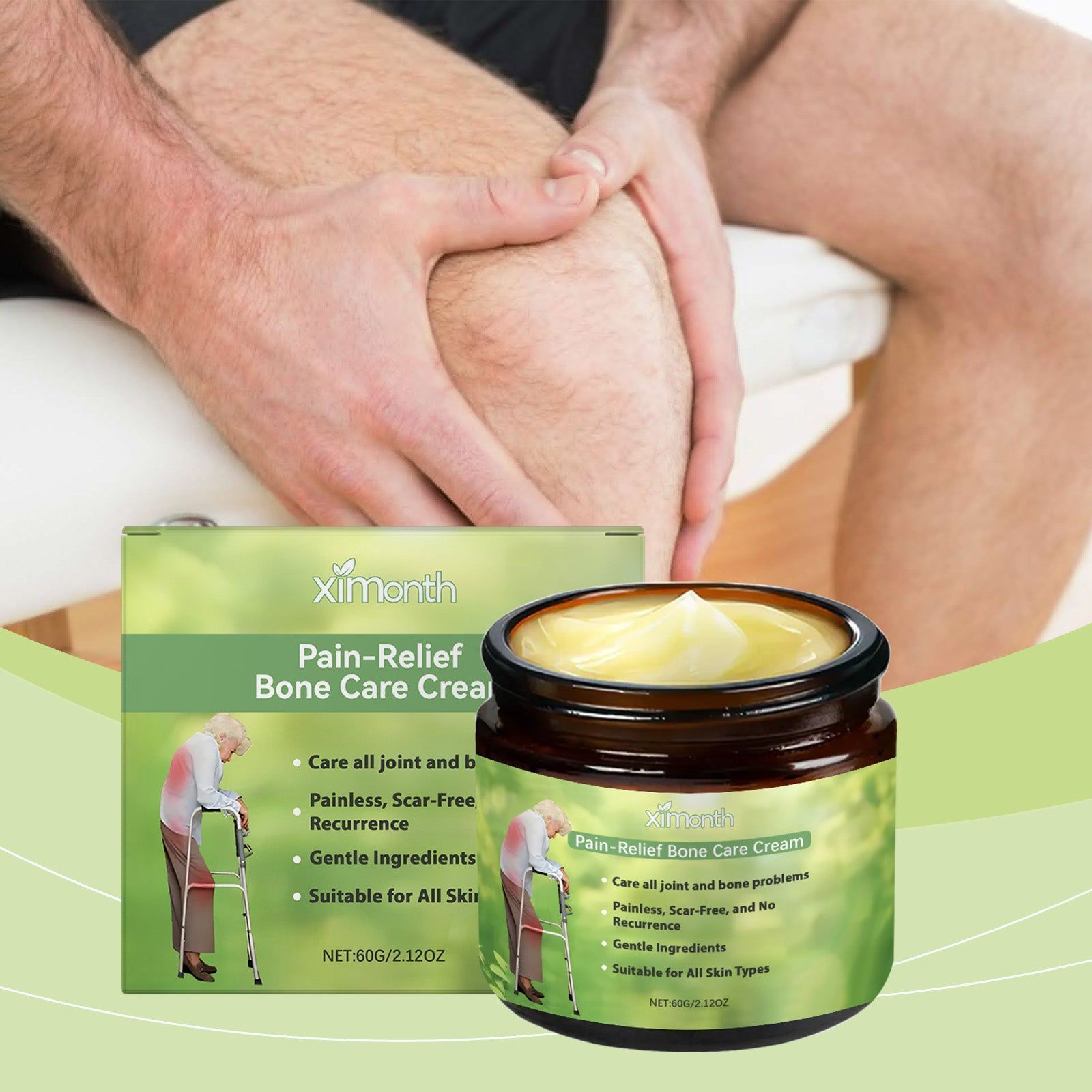 Bee Venom Body Care Cream, Nourishing Skin, Natural Healing, Gentle Massage ,60g