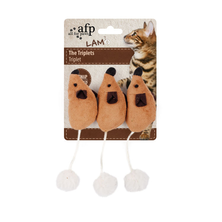 All For Paws Lambswool The Triplets Assorted - 6 pcs/pk