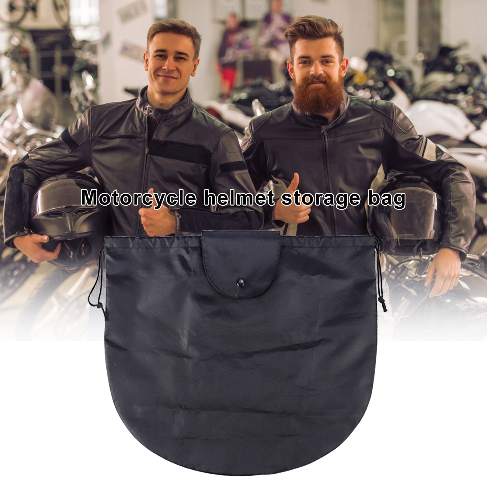 Motorcycle Helmet Storage Bag Waterproof Welding Drawstring Bag For Travel