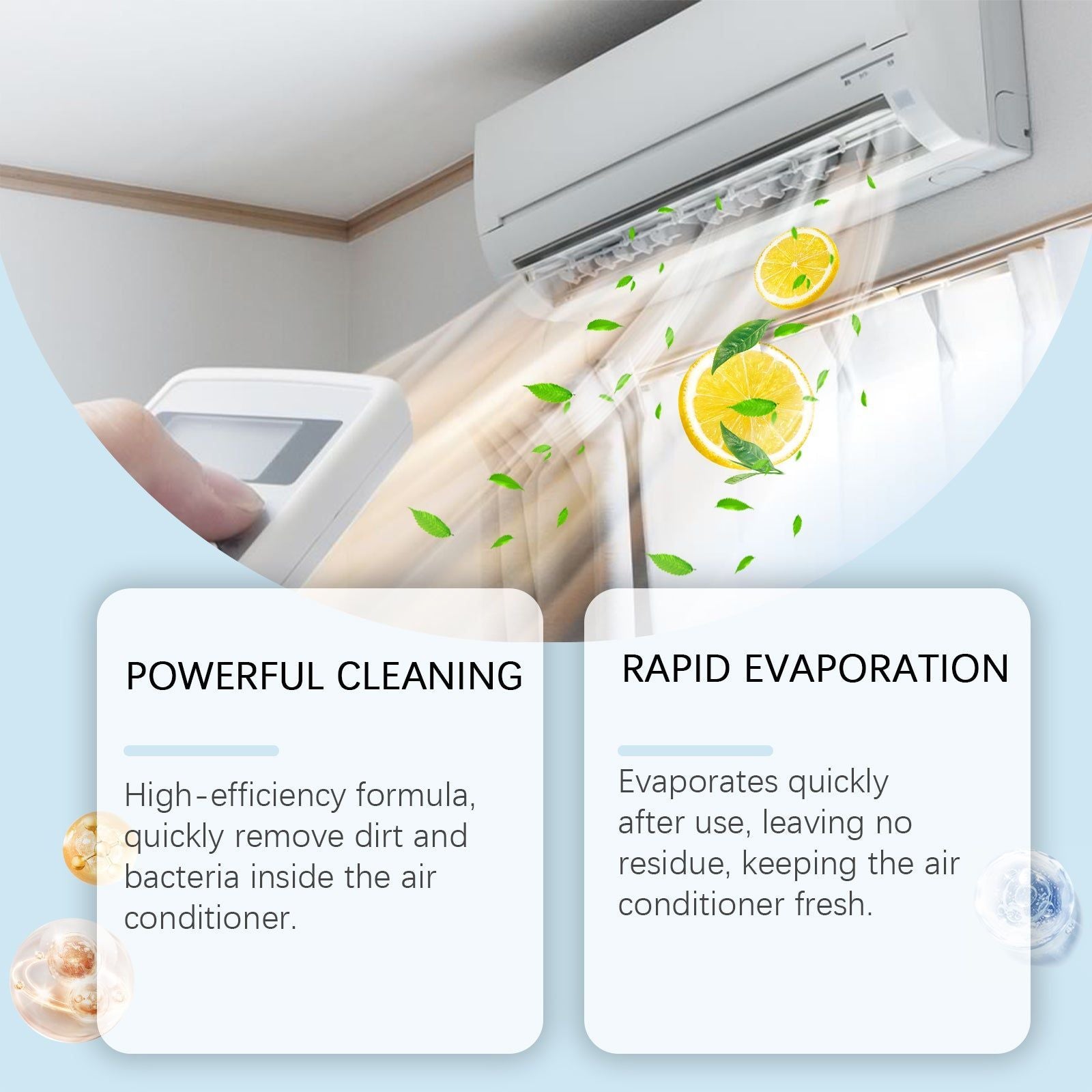 Air Conditioner Cleaner Foam, Powerful, Eco-Friendly, Easy to Use ,100ml