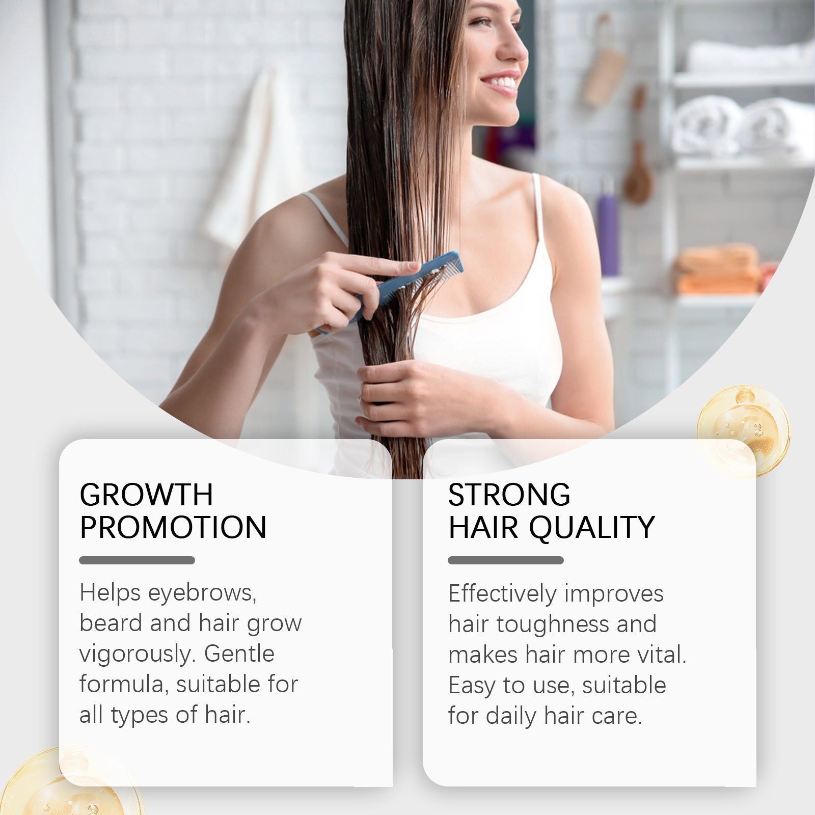Castor Oil Hair Conditioner, Nourishes, Moisturizes, Promotes Hair Growth, Soft, Glossy, Daily Hair Care ,100ml