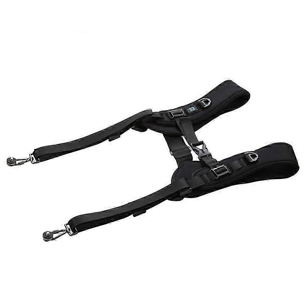 Nylon Double Camera Shoulder Harness Strap With Quick Release Plates