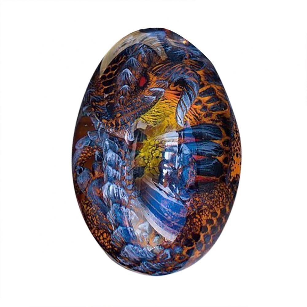 Lava Dragon Egg Dream Crystal Dinosaur Egg Souvenir Resin Sculpture Ornaments Home Decor