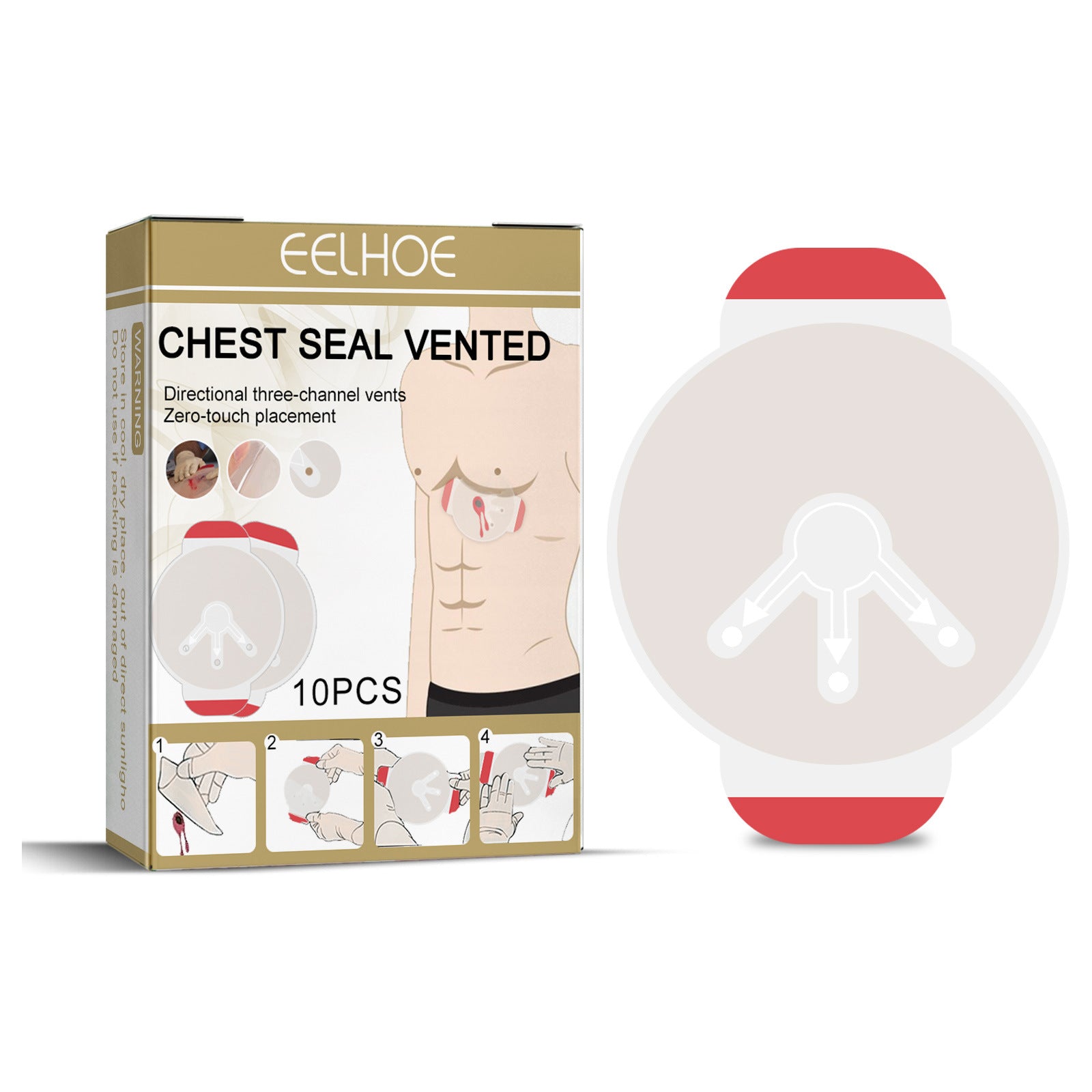Scar Patch, Waterproof Skin Repair, Breathable Body Trauma Patch, Fast Healing ,10pcs/box