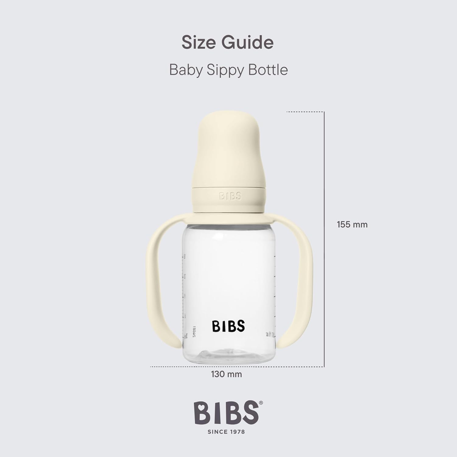 BIBS Baby Sippy Bottle - Blush (150ml)