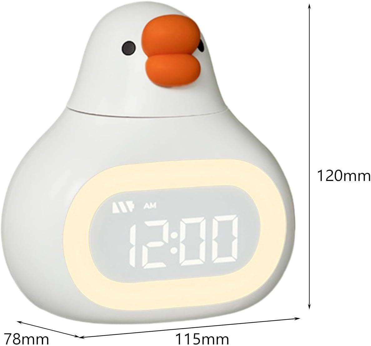 Generic Goose Digital Alarm Clock Sleep Training Alarm Clock Rechargeable Alarm Clock for Kids