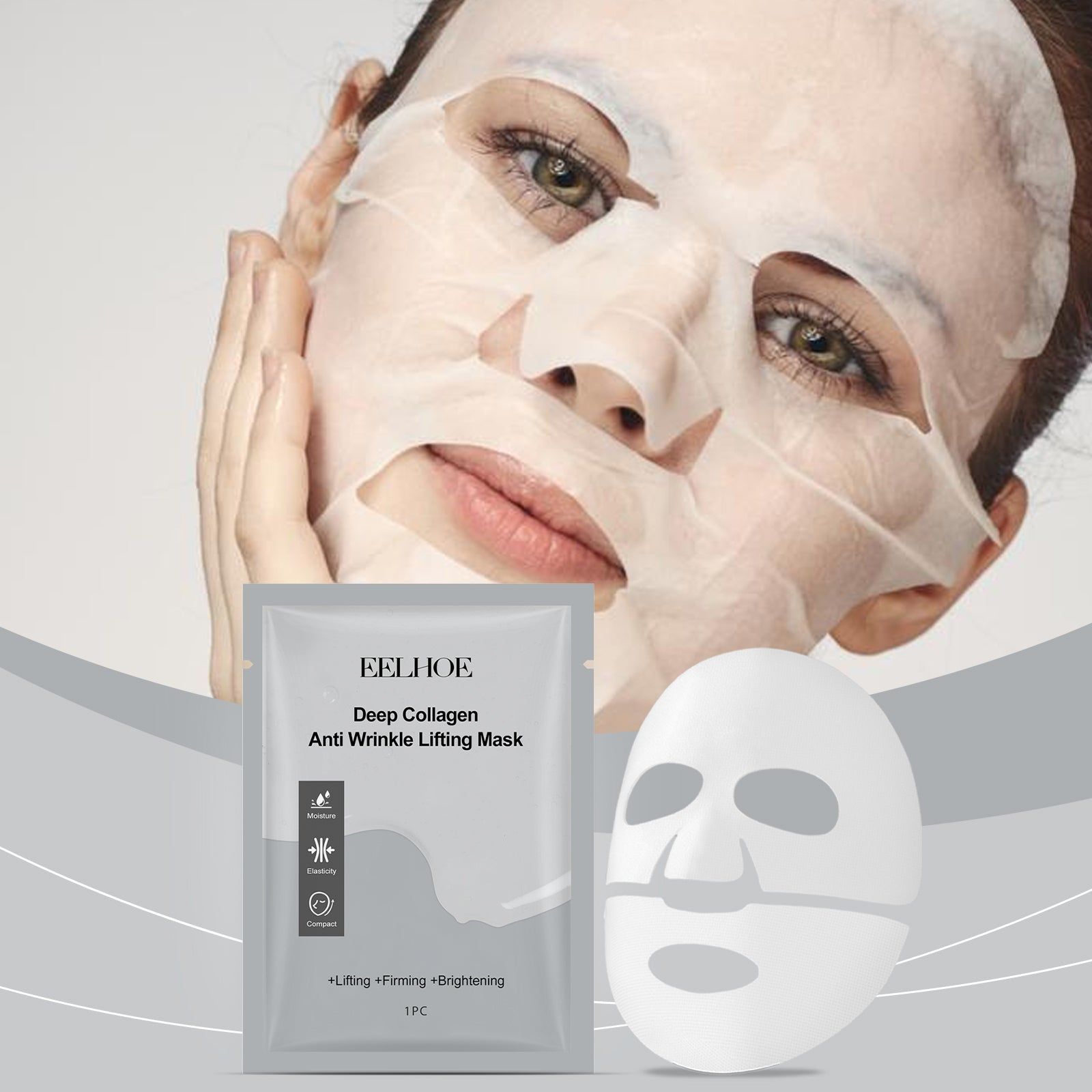 Collagen Facial Mask, Hydrating, Rejuvenating, Brightening, Moisturizing, Skin Nourishment ,1pcs