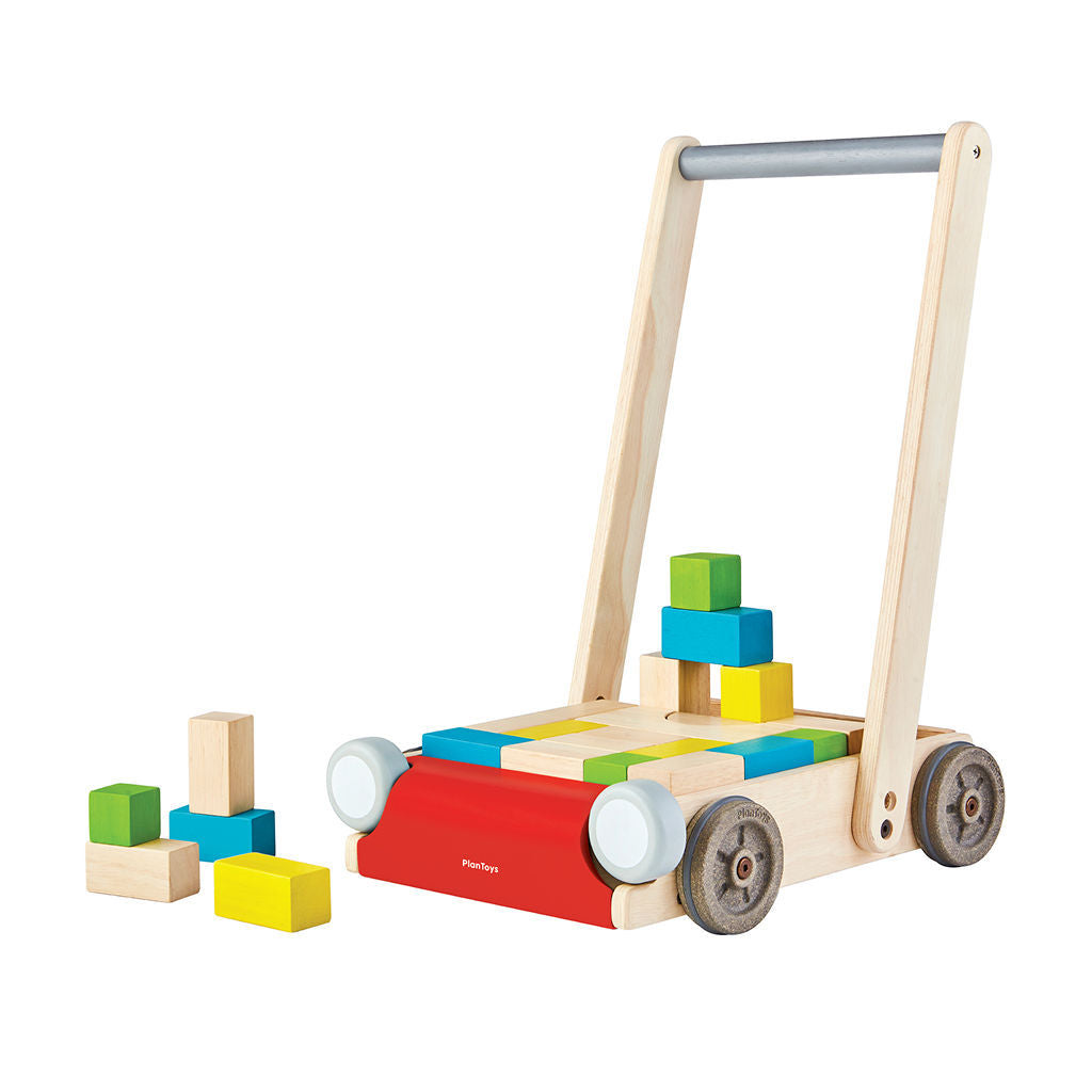مشاية الأطفال من PlanToys — لعبة دفع خشبية للأطفال الصغار
