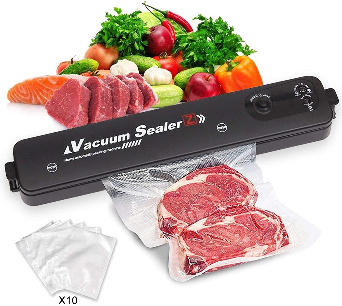 Food Vacuum Sealers Automatic Food Saver Meal Storage Air Sealing Preserver System