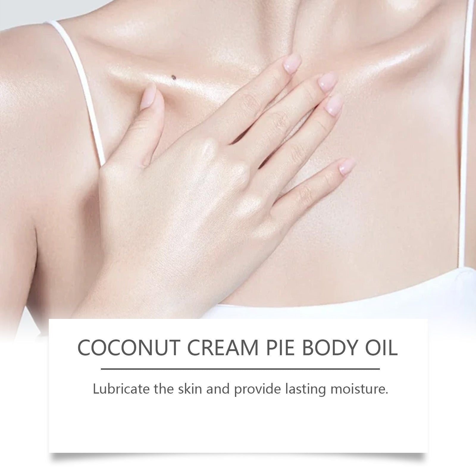 Coconut Cream Pie Body Oil, Deep Nourishing, Soft, Hydrating Skin Care, Massage Oil, All Skin Types ,118ml