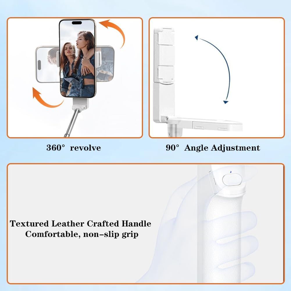Mini Pocket Portable Bluetooth Selfie Stick Long Small Portable Selfie Rod with Phone Holder