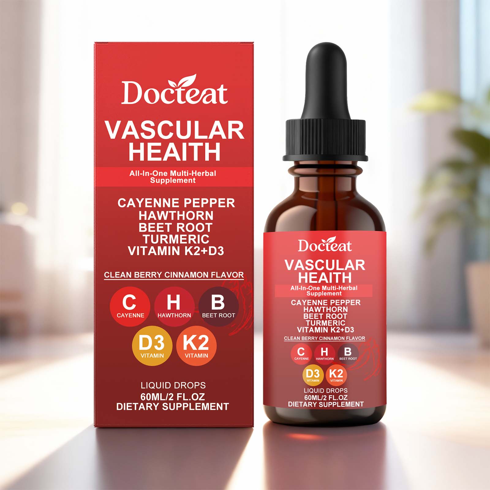 Boost Vitality with Beetroot Turmeric Drops, Natural Body Care Supplement ,60ml