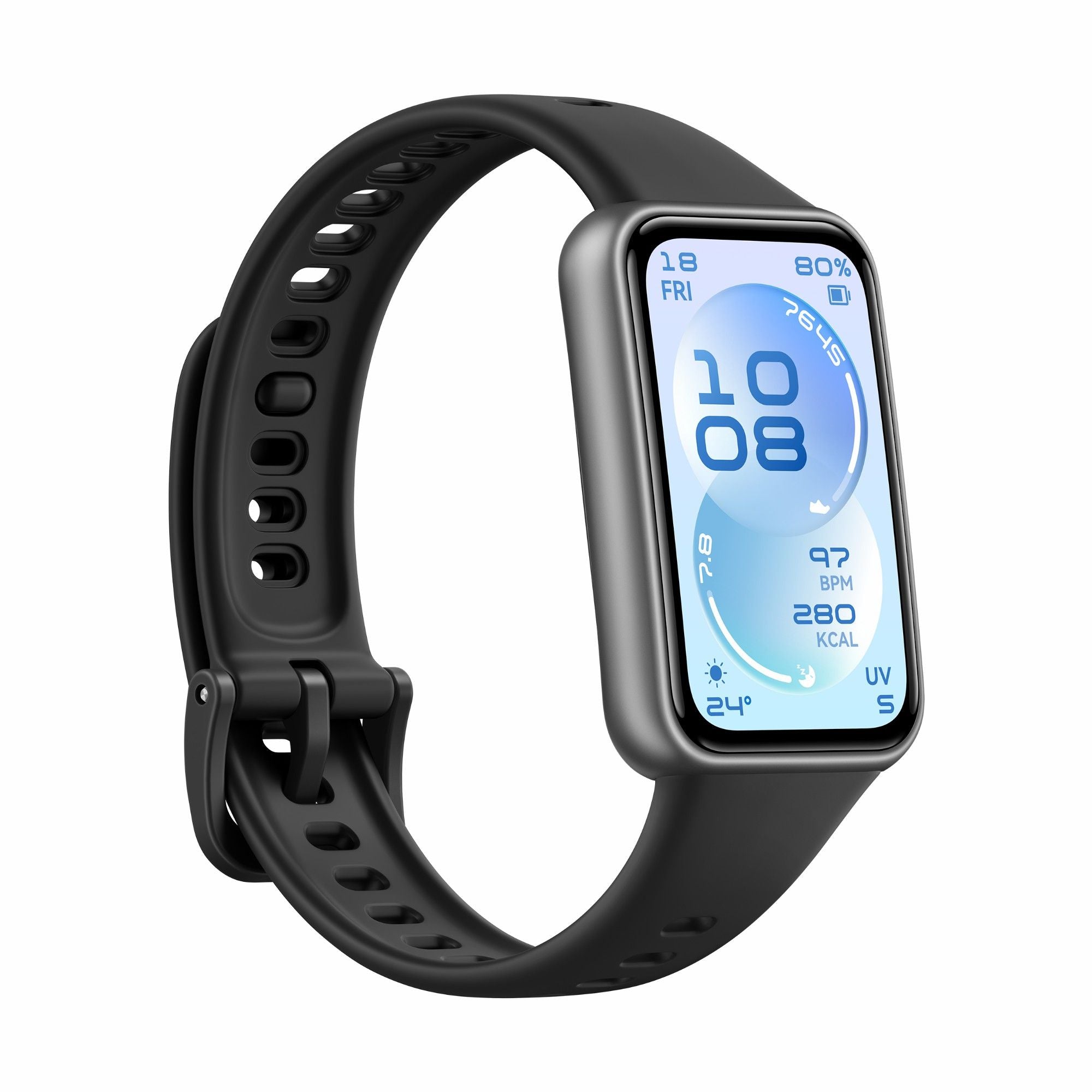HUAWEI Band 11 Smart Fitness Band, Durable Polymer Case with Fluoroelastomer Strap