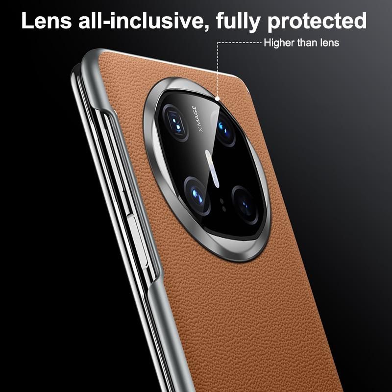 Frameless Leather Hybrid PC Case For Huawei Mate X6