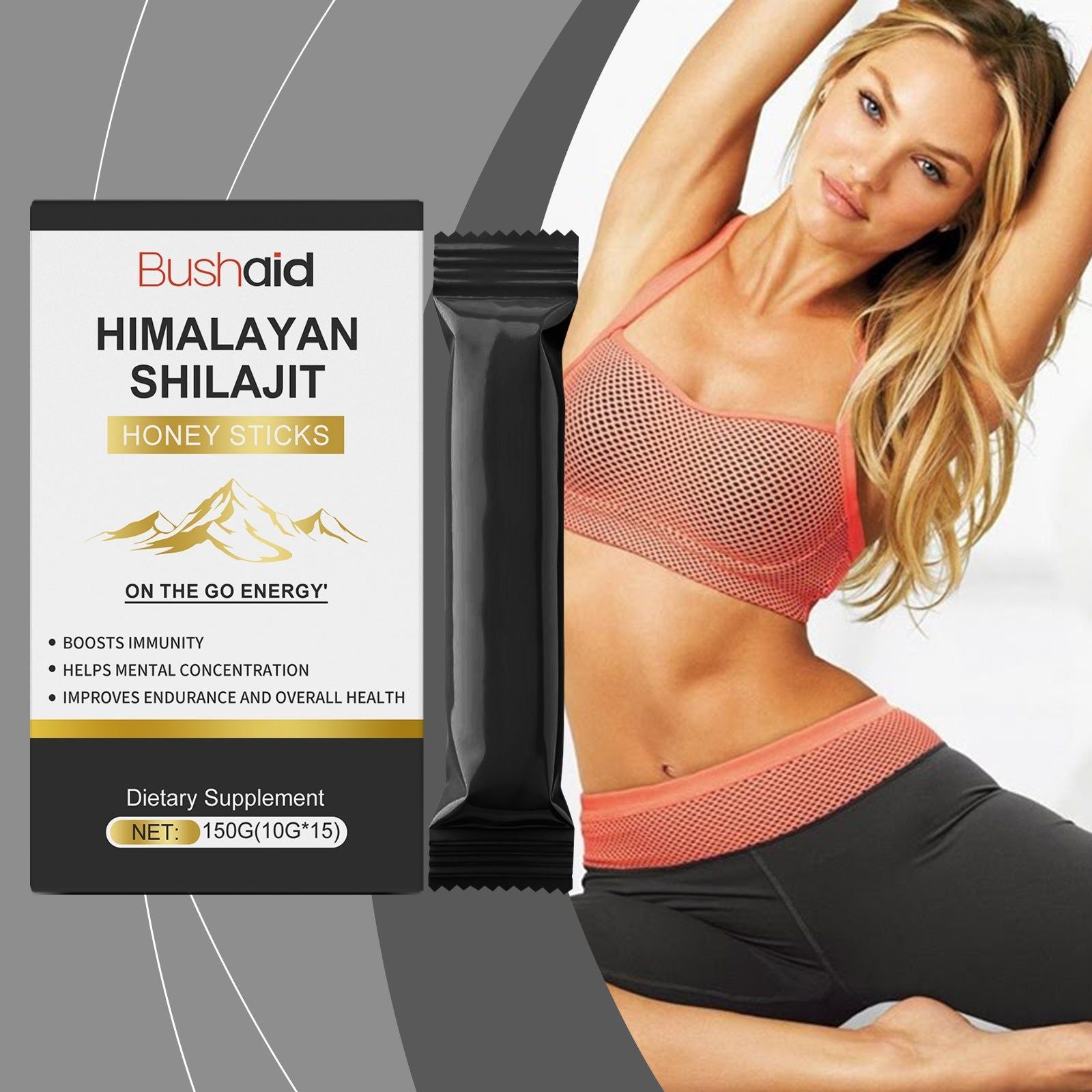 Boost Immunity with Honey Supplement, Natural Energy, Focus, Vitality, Daily Care ,150g