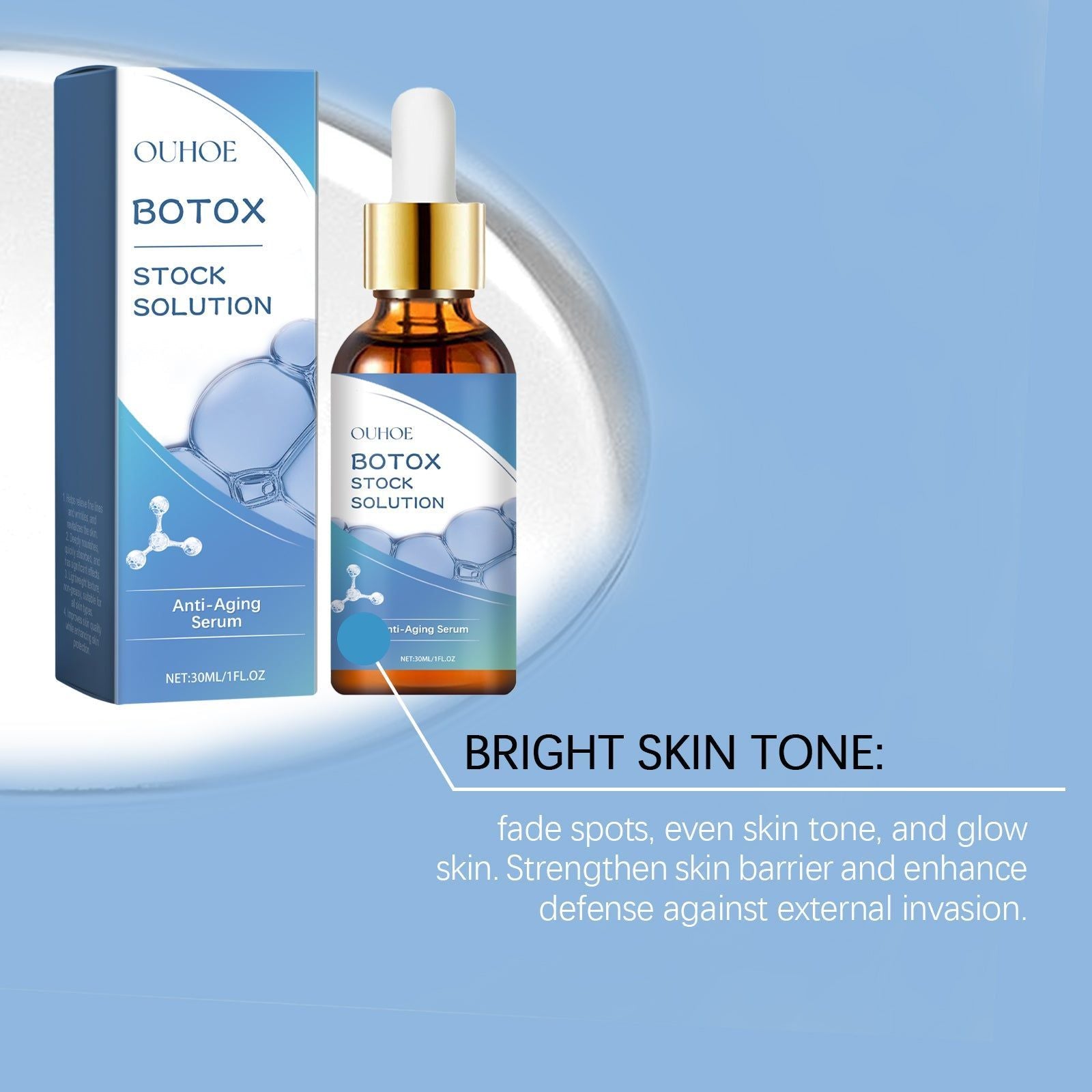 Revitalize Skin with Collagen & Hyaluronic Acid, Anti-Aging Facial Care, Brightening & Hydrating Essence ,30ml