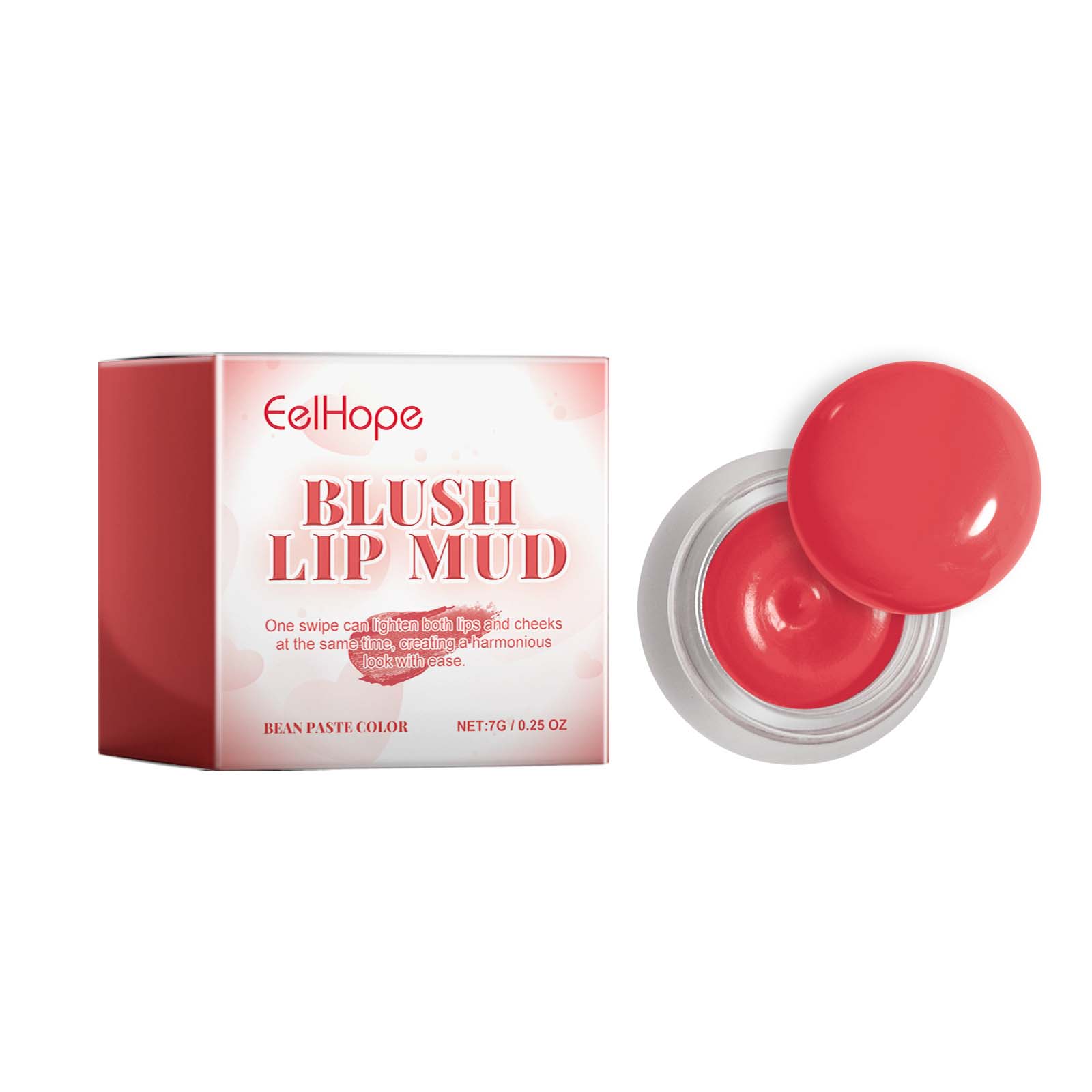 Blush Lip Gloss Cream, Multi-Functional, Hydrating, Trendy Makeup, Glow ,7g