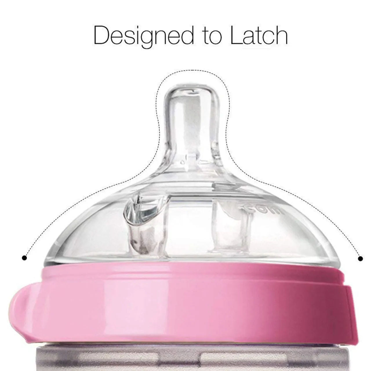 Comotomo - Natural Feel Baby Bottle Single Pack - Pink -150ml