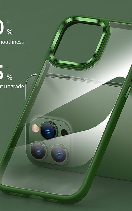 Metal Phone Case Clear Anti Scratch Protective Cover For iPhone 14 Series