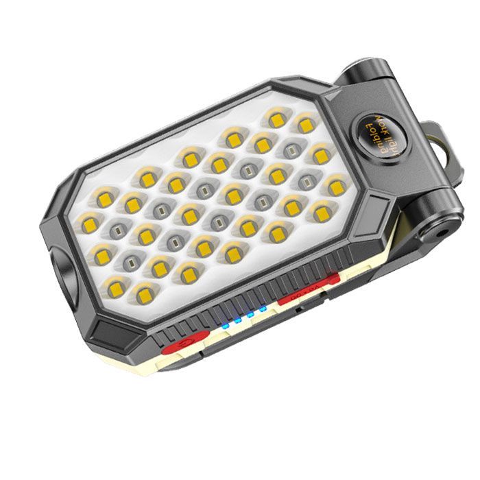 Mini Flashlight Handheld LED Work Light Rechargeable Magnetic Camping Lantern