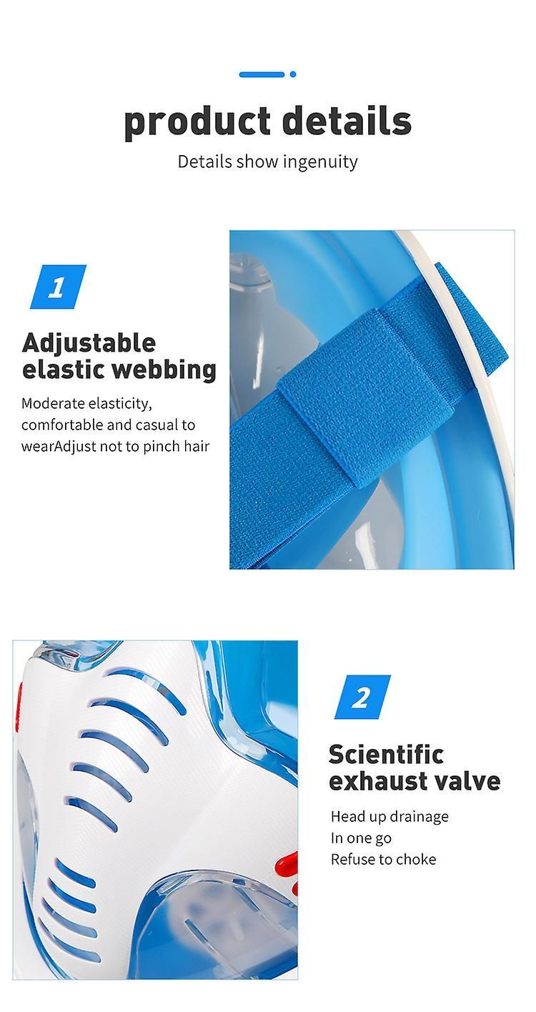 Anti-fog Silicone Full Dry Snorkeling Mask Diving Swimming Mask For Kids Adults