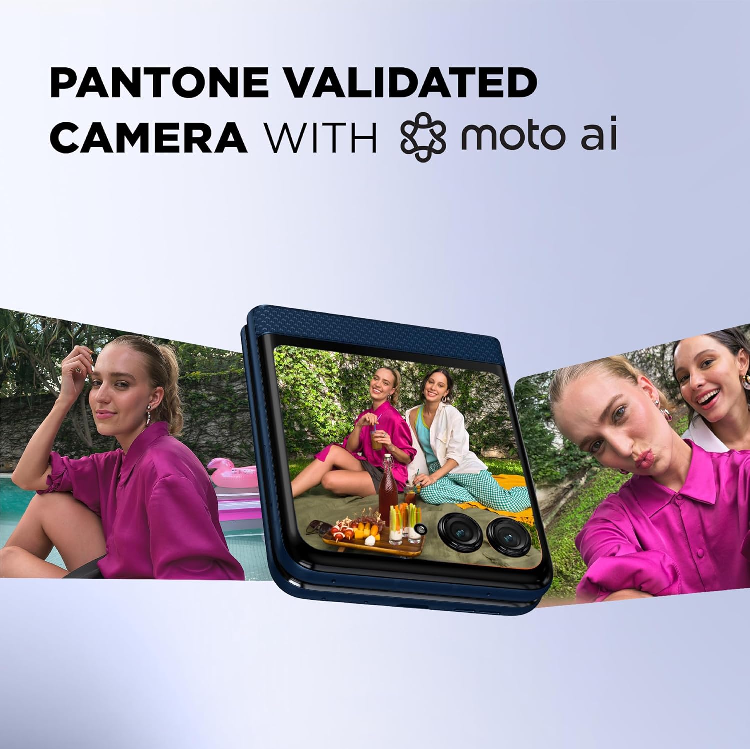 MOTOROLA Razr 60 5G, 8+16GB RAM Boost, 256GB ROM, MediaTek Dimensity 7400X, 6.9 + 3.6Inch pOLED Display