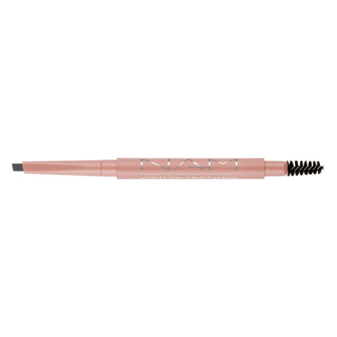 NAM Brow Definer Pencil 2-in-1 Triangle Tip Brow Pencil with Spoolie