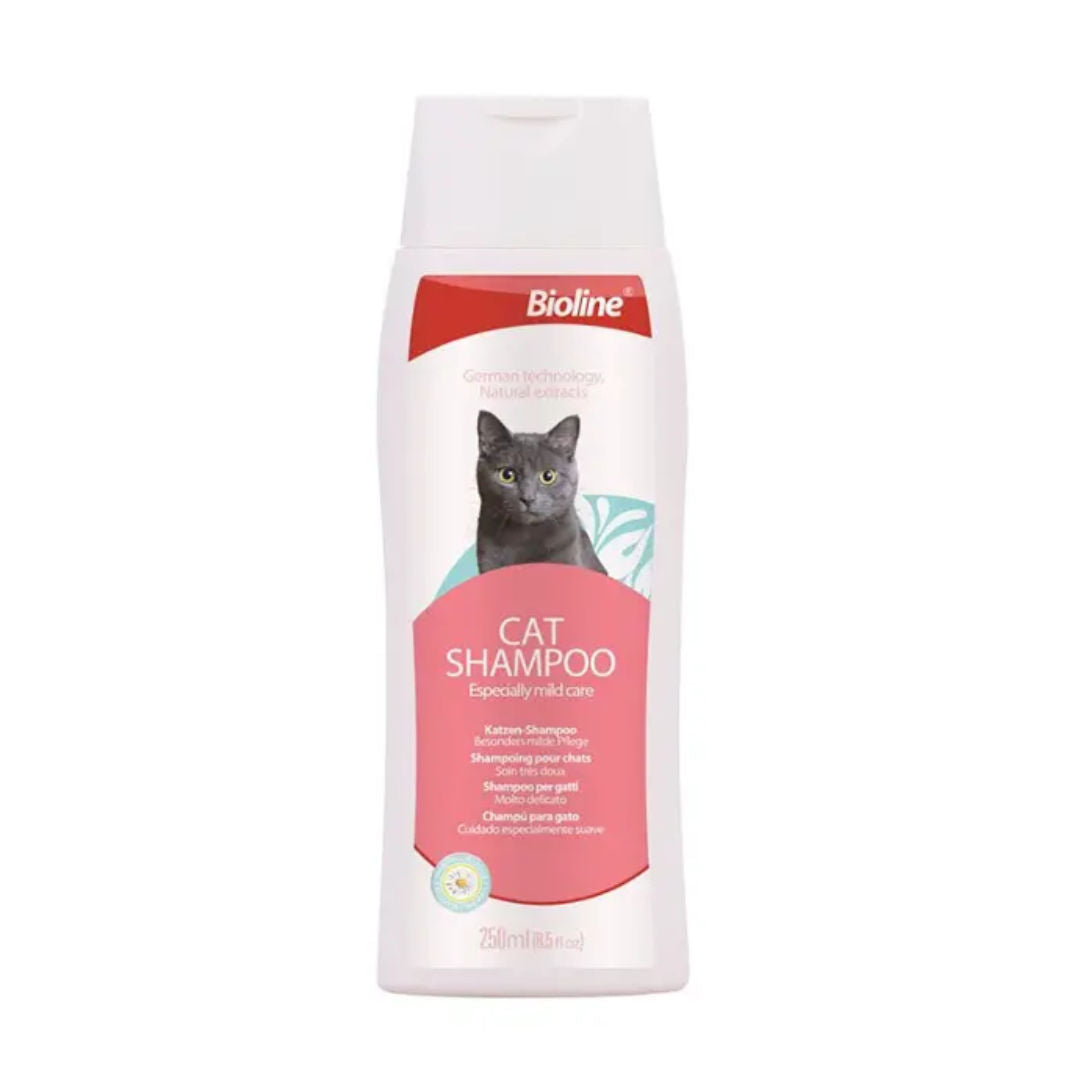 Bioline Mild Care Cat Shampoo, Chamomile with Lavender, 250ml