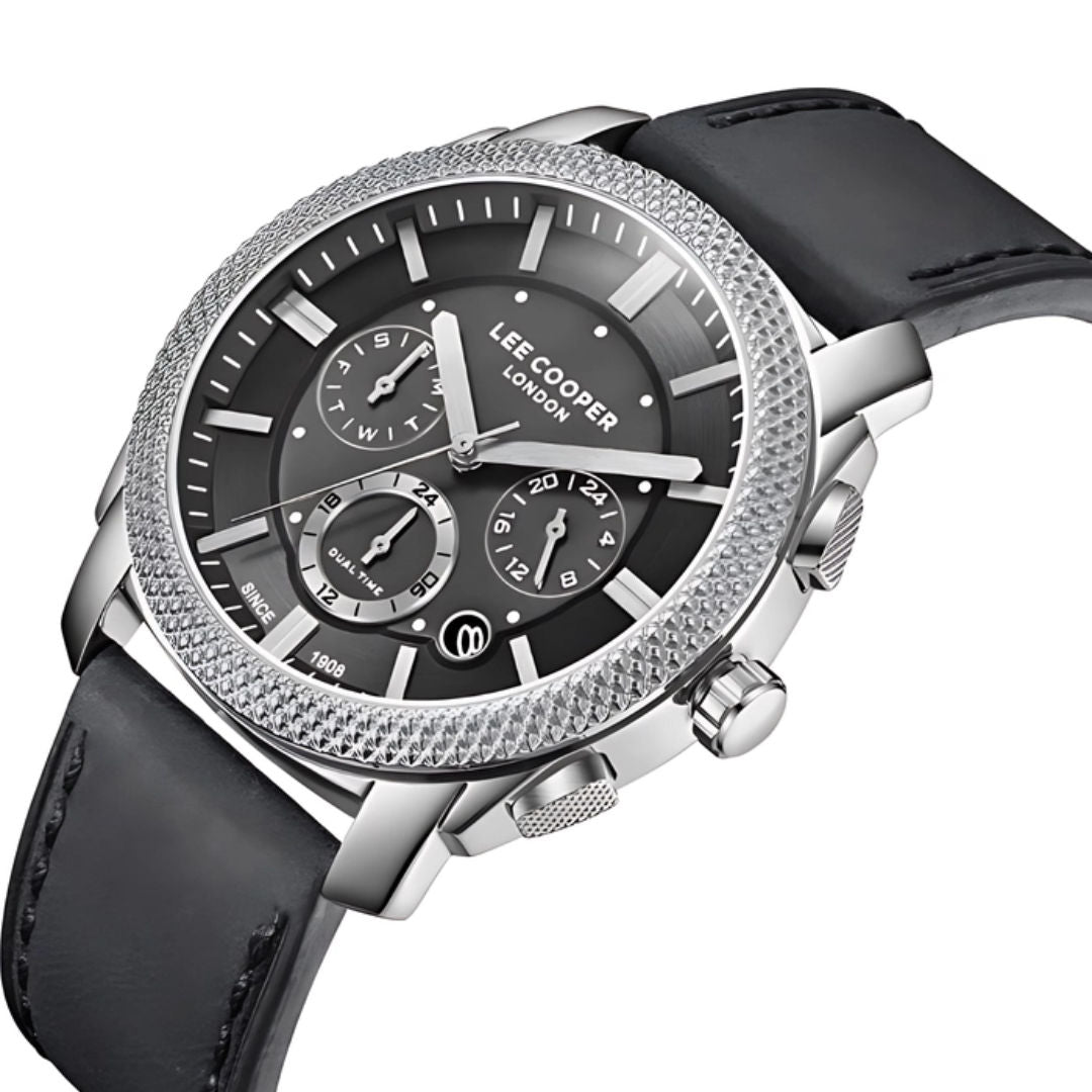 Lee Cooper Men's Multi Function Dark Blue Dial Watch, LC08178.399