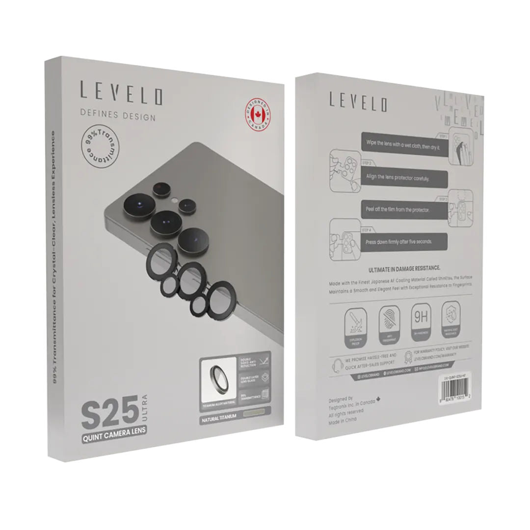 Levelo Lucent Quint AR Camera Lens For Samsung S25 Ultra