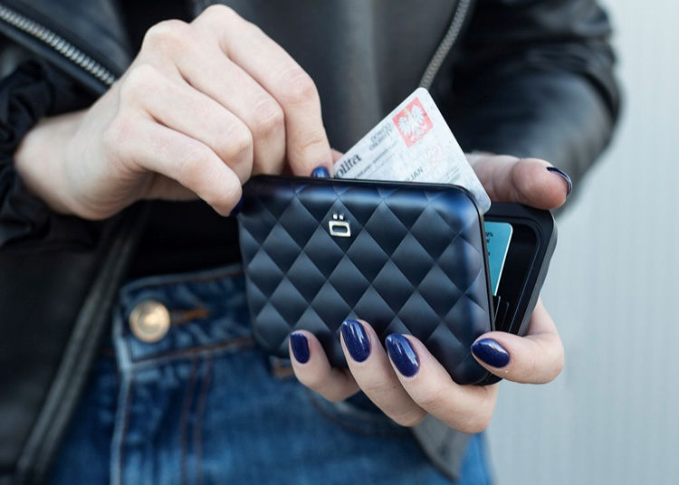 Ogon Helsinki Ladies Wallet Small Case Card Holder, Navy Blue