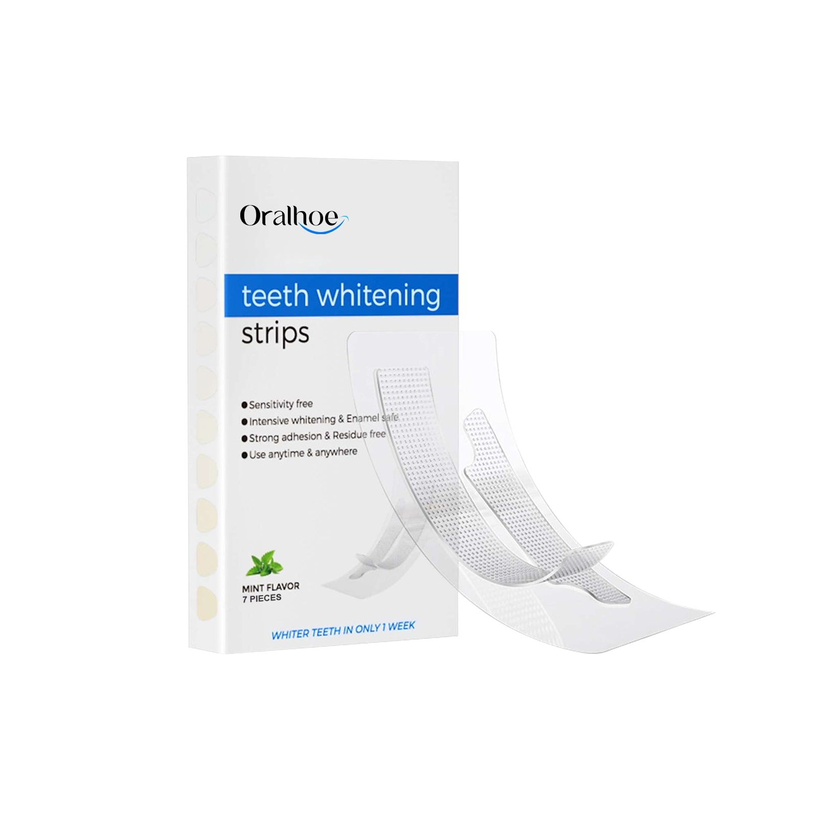 Brightening Teeth Whitening Strips, Fresh Breath, Deep Clean, Sensitive Safe ,7 pieces