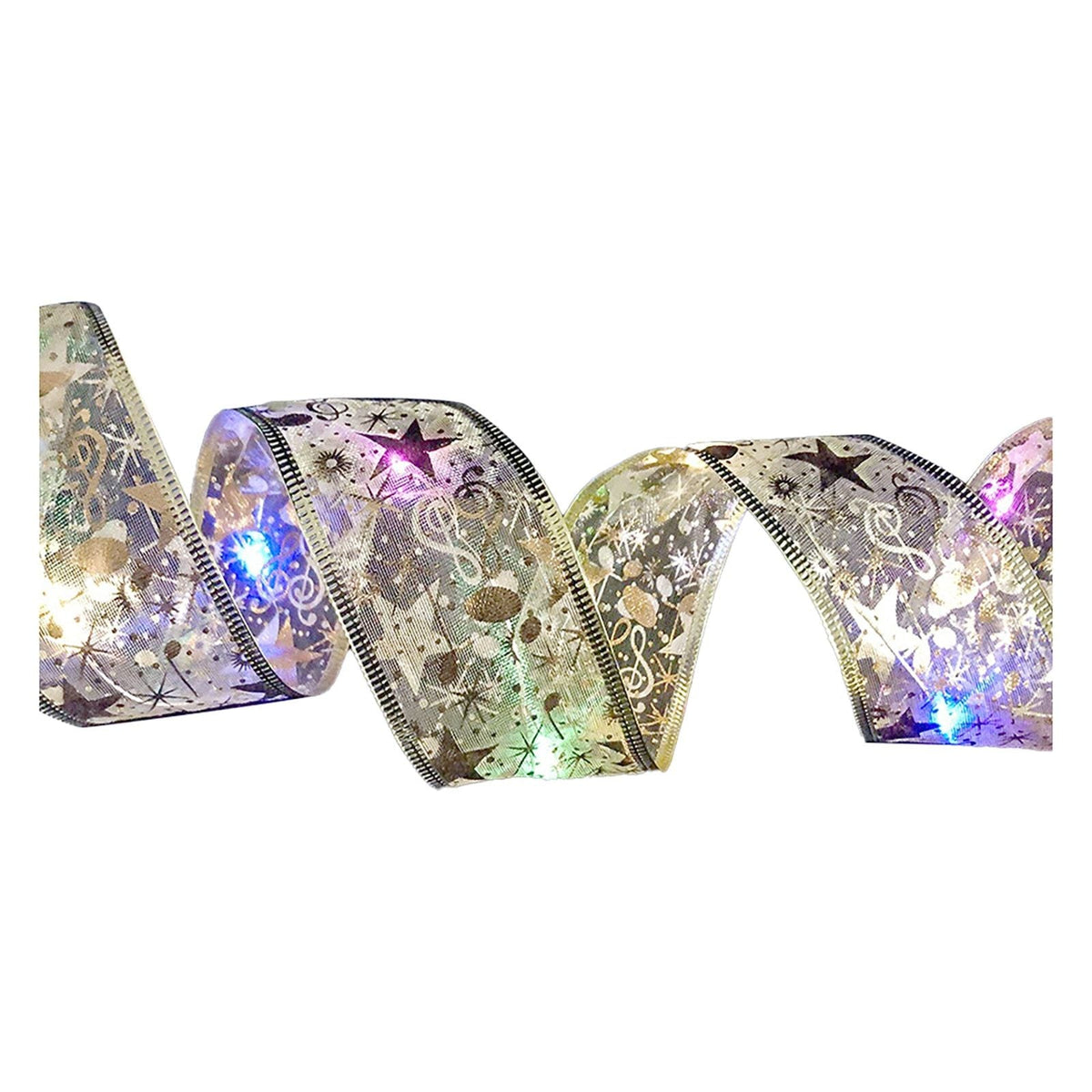 LED Ribbon Fairy Strings Lights Holiday Christmas Tree Decorations Party Ornaments